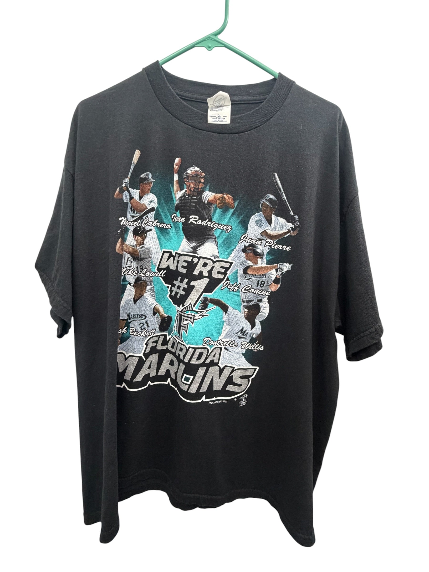 Vintage 2003 Florida Marlins
We're #1 MLB World Series
Championship T-Shirt