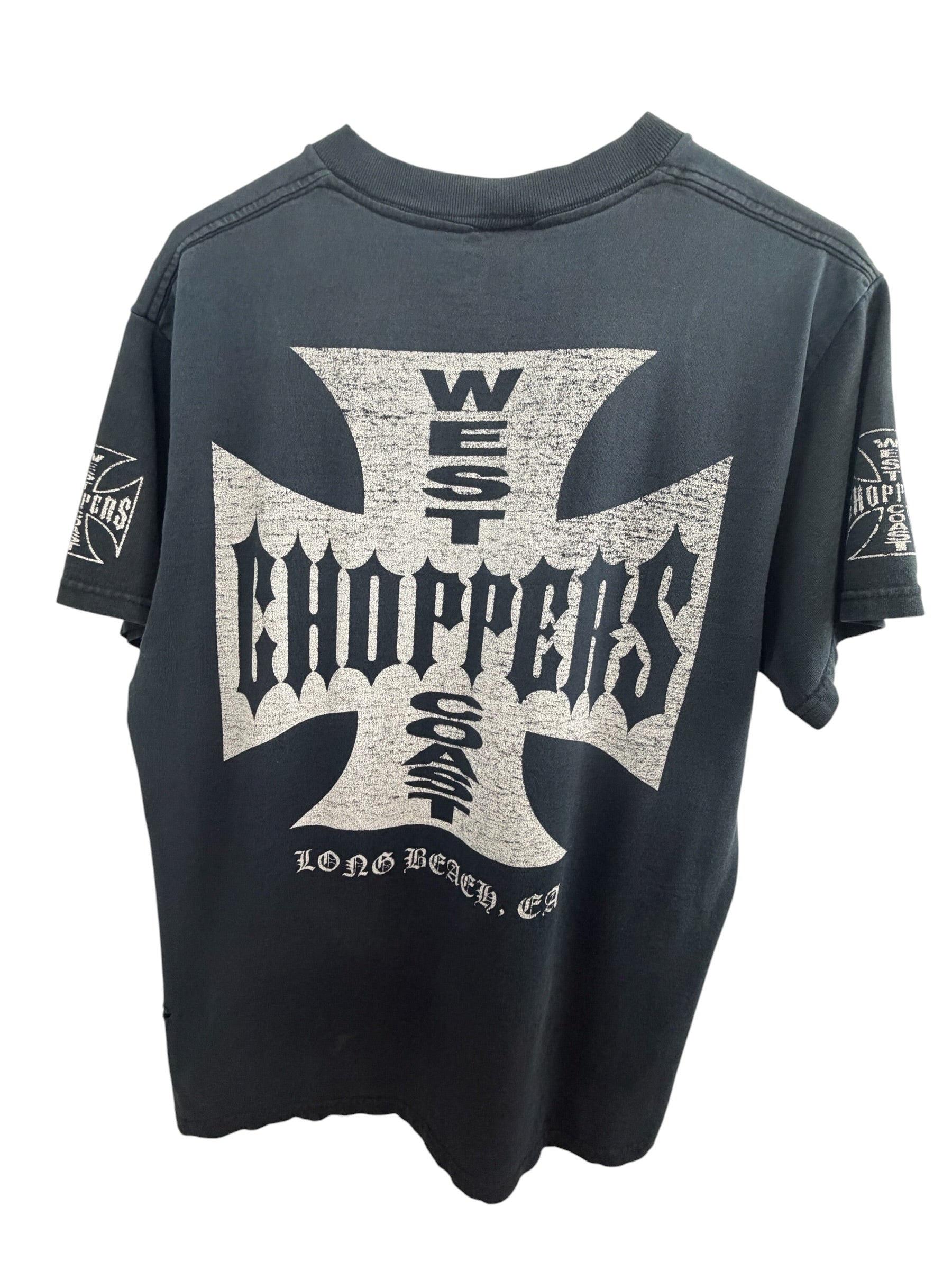 Vintage West Coast Choppers Iron Cross Logo Graphic T-Shirt
