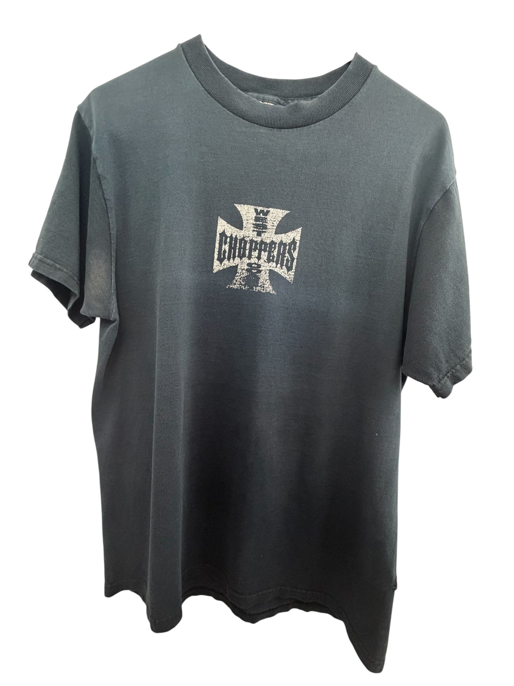 Vintage West Coast Choppers Iron Cross Logo Graphic T-Shirt