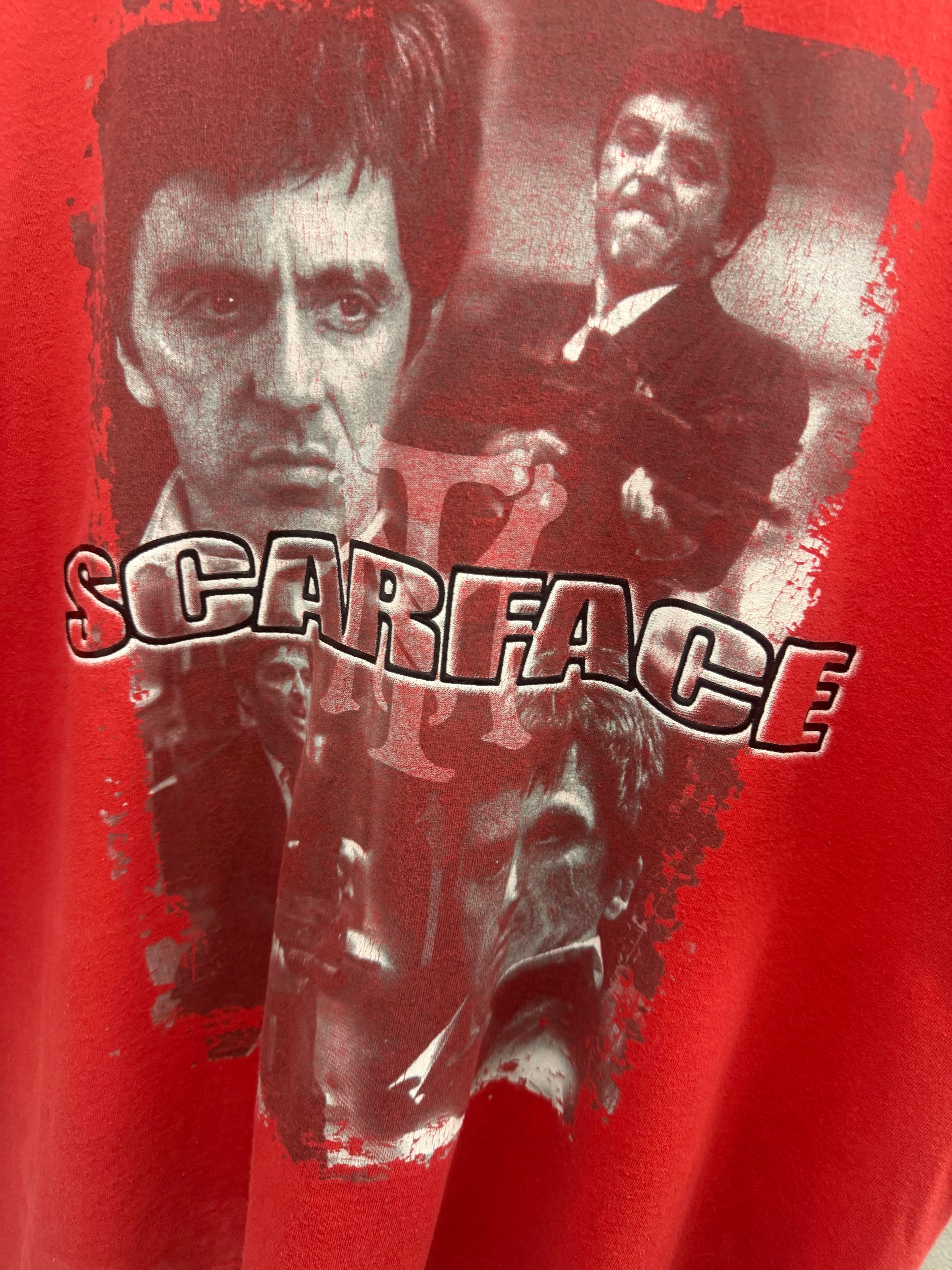 Vintage Fruit of the Loom Scarface Tony Montana Movie Graphic T-Shirt