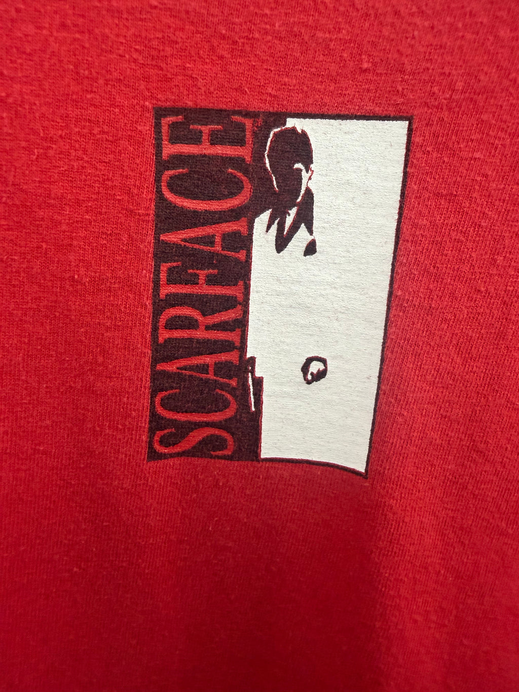 Vintage Fruit of the Loom Scarface Tony Montana Movie Graphic T-Shirt