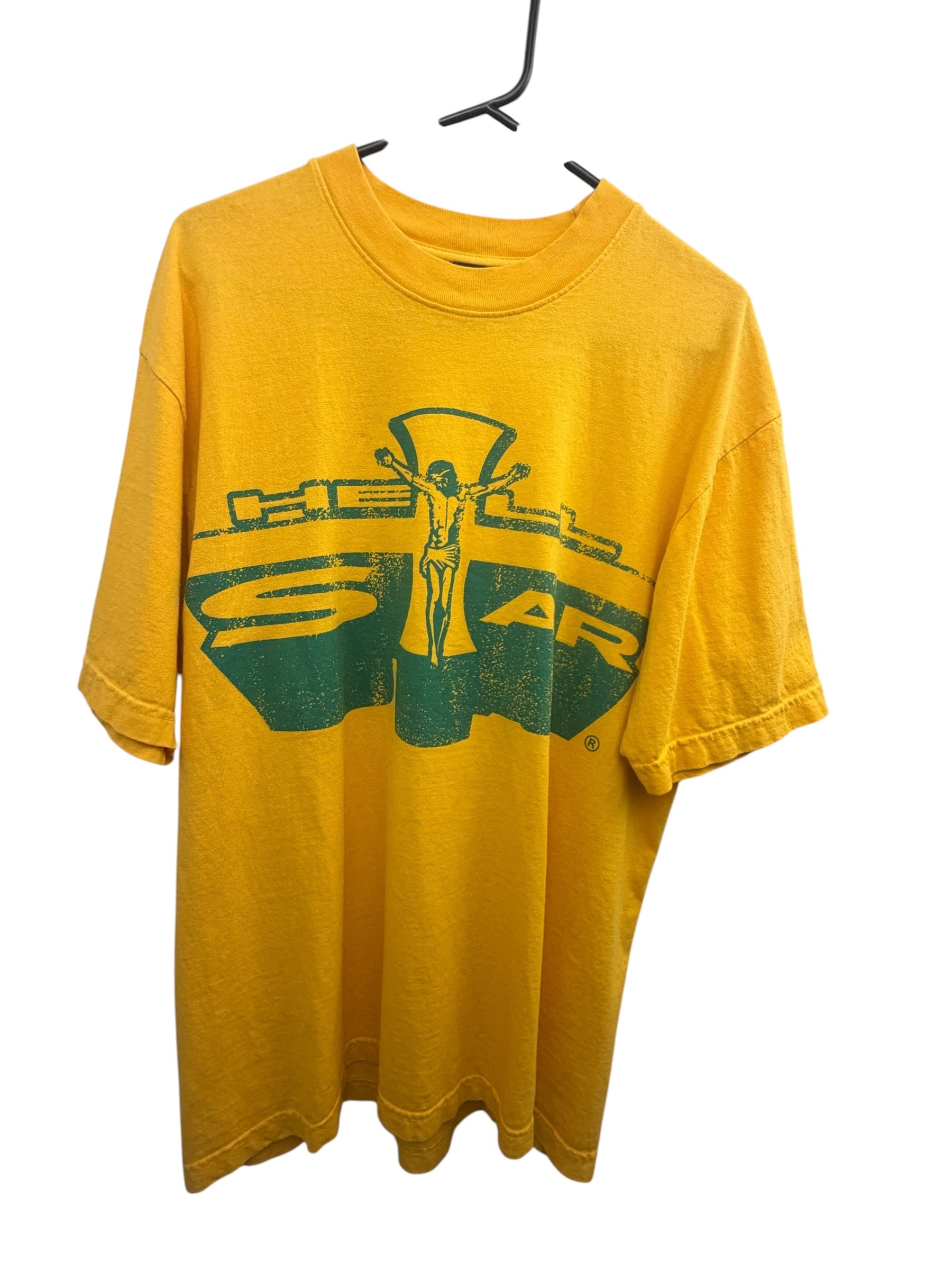 Hellstar Studios Path to Pardise Jesus Emblem T-Shirt Yellow