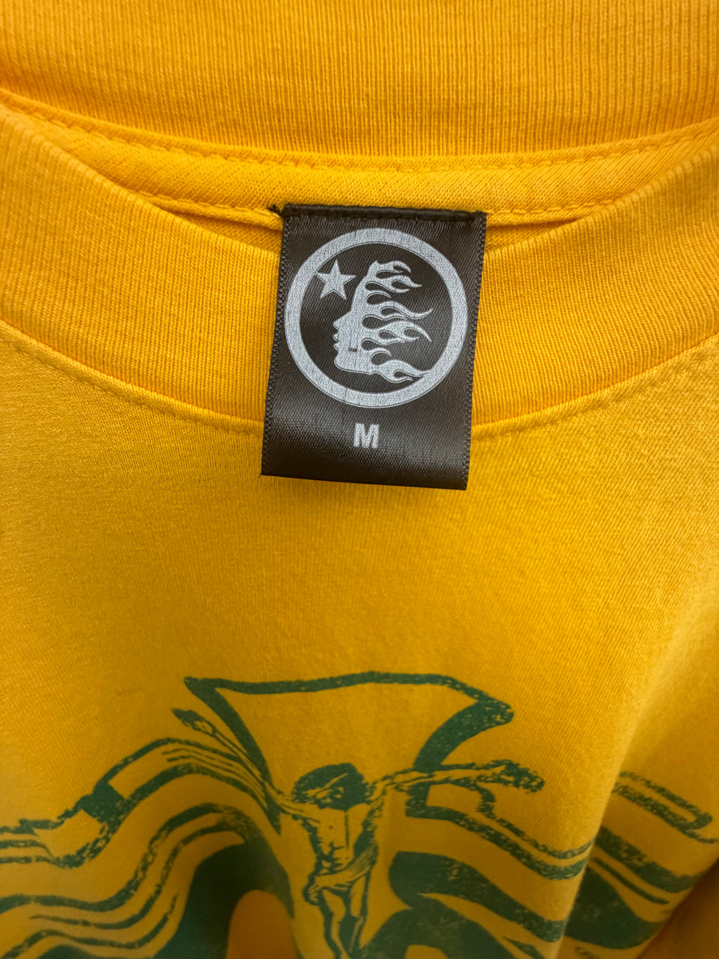 Hellstar Studios Path to Pardise Jesus Emblem T-Shirt Yellow