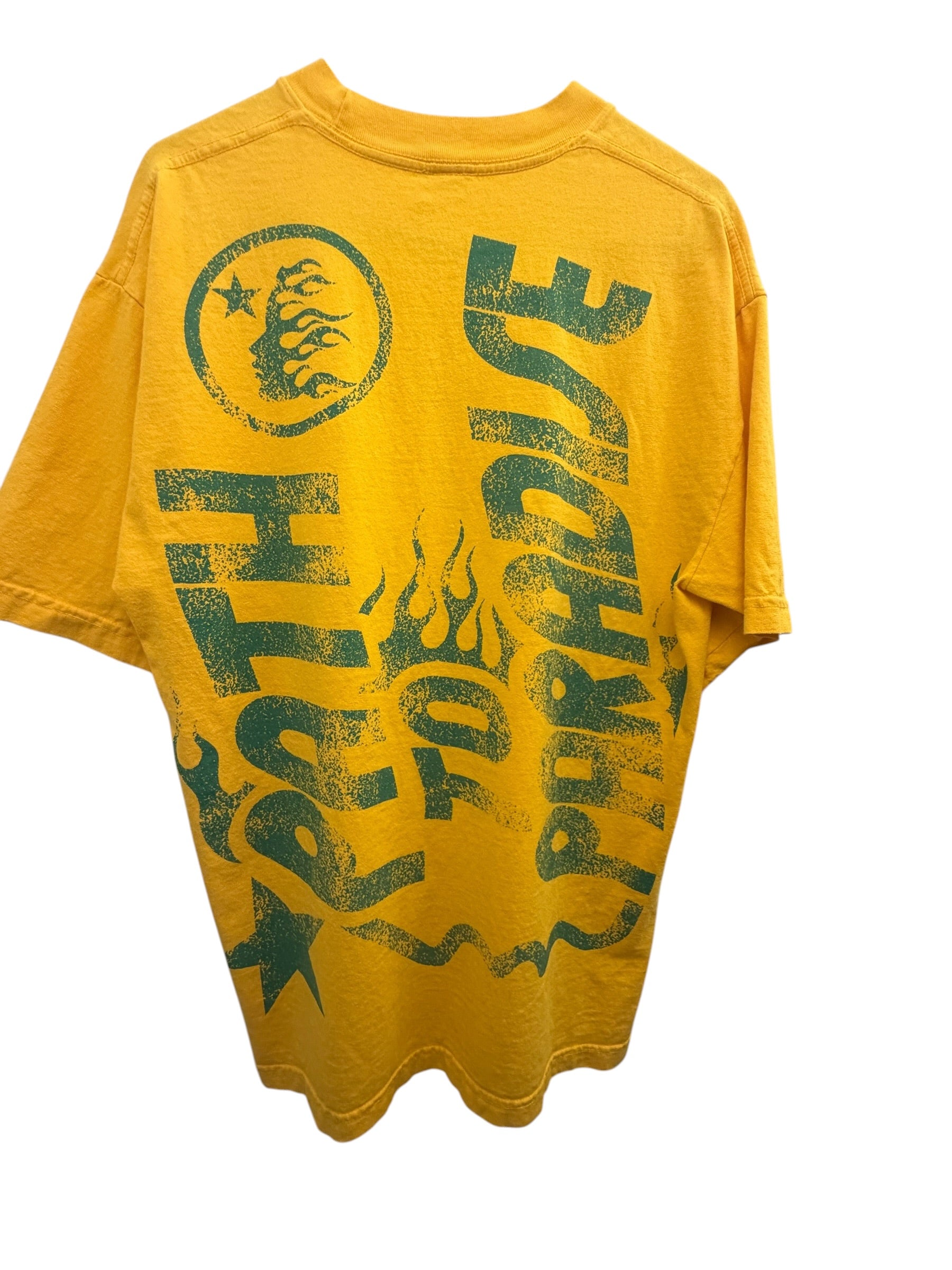 Hellstar Studios Path to Pardise Jesus Emblem T-Shirt Yellow