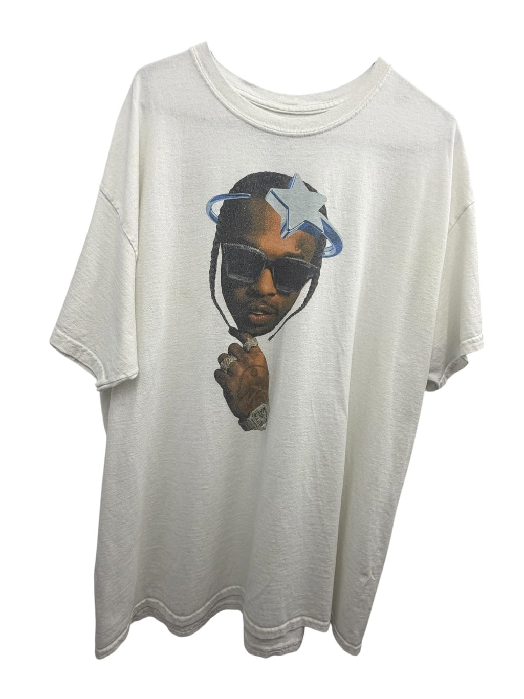 Vlone x Pop Smoke Halo Graphic T-Shirt White