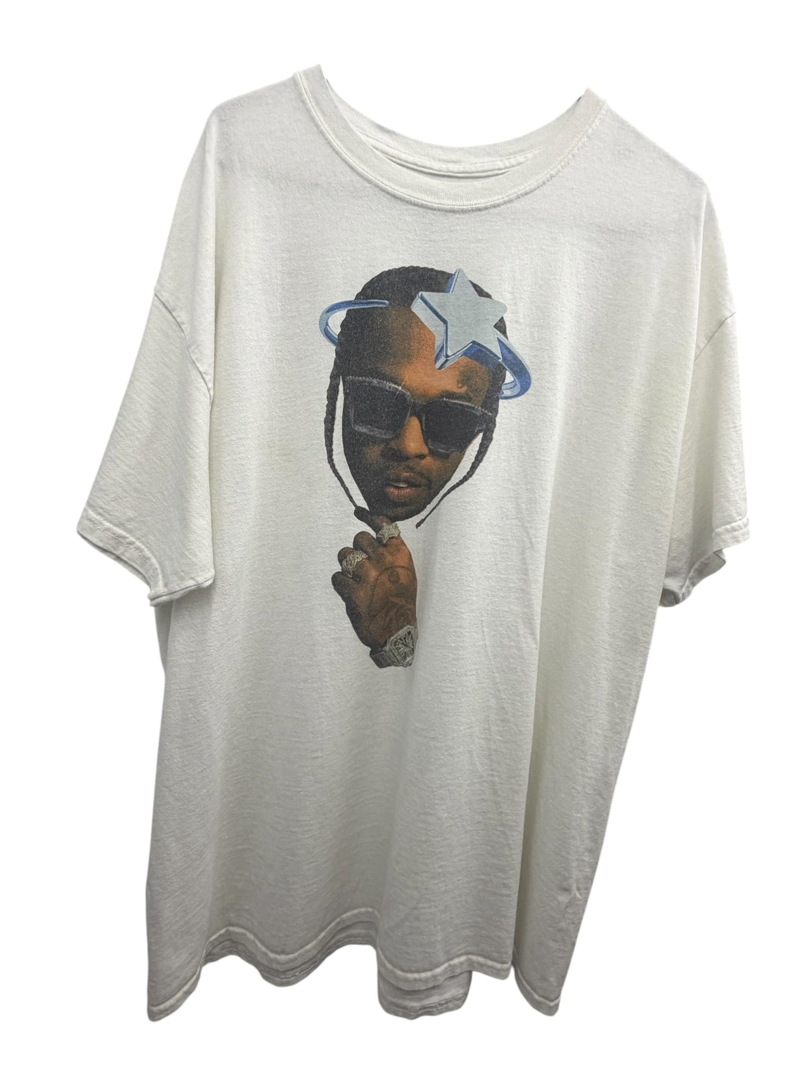 Vlone x Pop Smoke Halo Graphic T-Shirt White