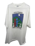 Vintage Keith Haring Kiss French Drink American 1989 Graphic T-Shirt