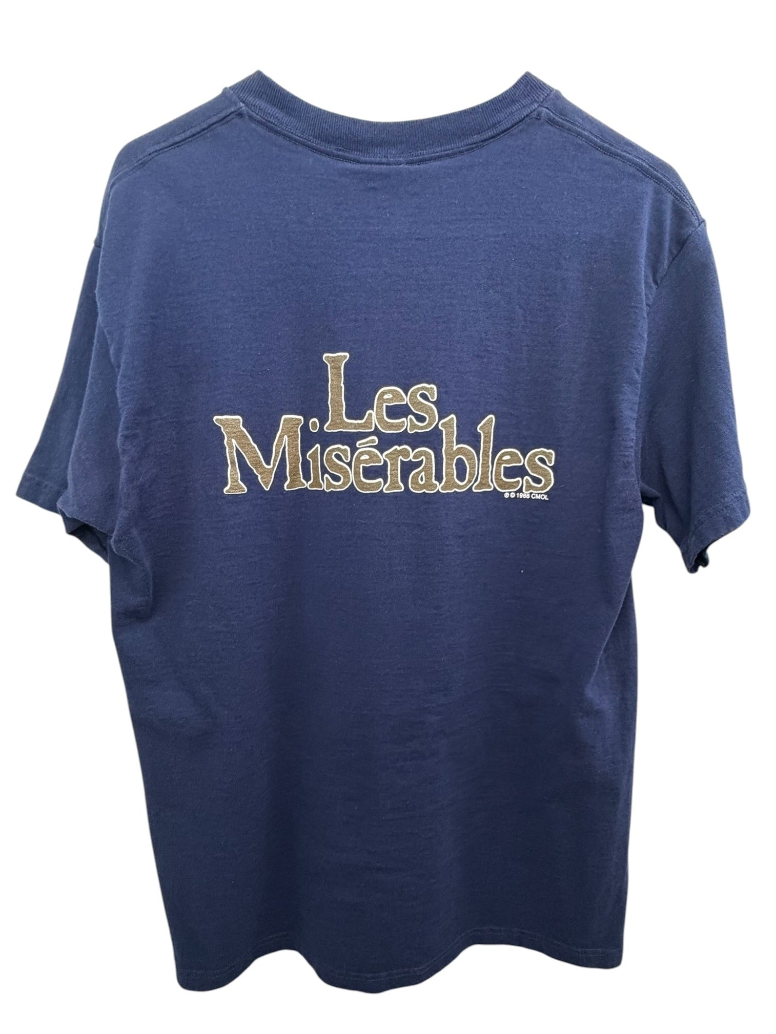 Vintage 1986 Les Miserables Broadway Musical Graphic T-Shirt