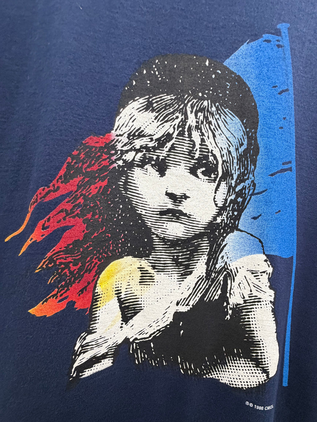 Vintage 1986 Les Miserables Broadway Musical Graphic T-Shirt