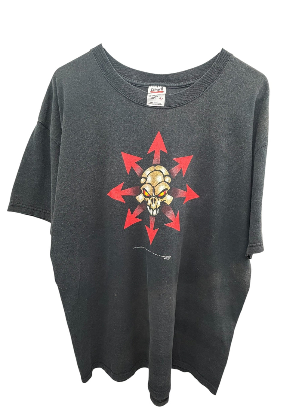 Vintage 2001 Chaos!Comics Skull Icon Graphic T-Shirt