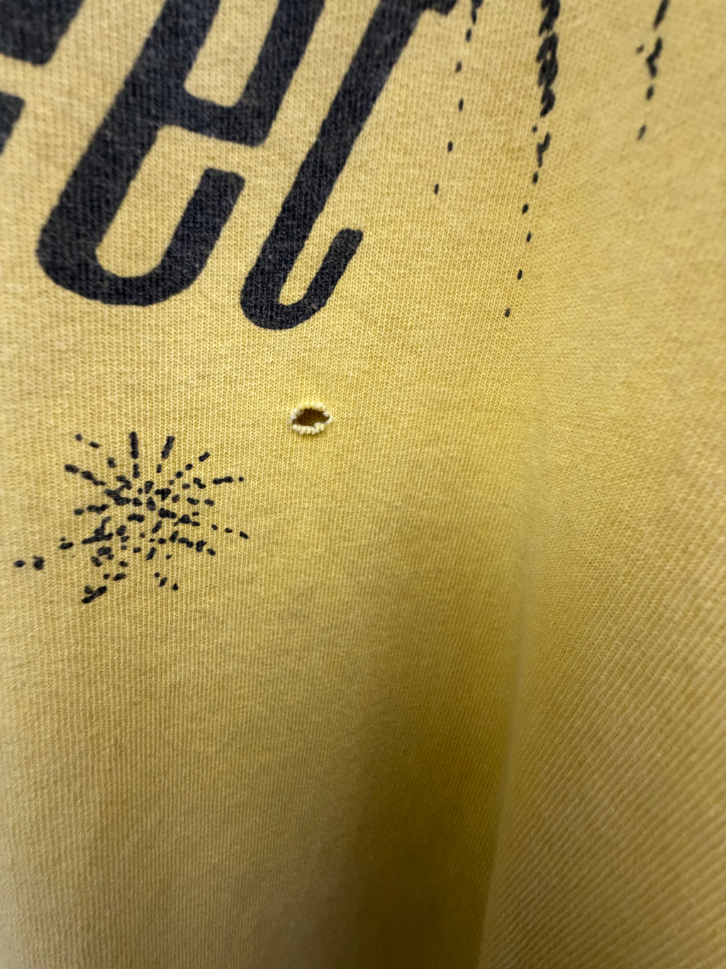 Honor The Gift LA County Swap Meet Graphic T-shirt Yellow