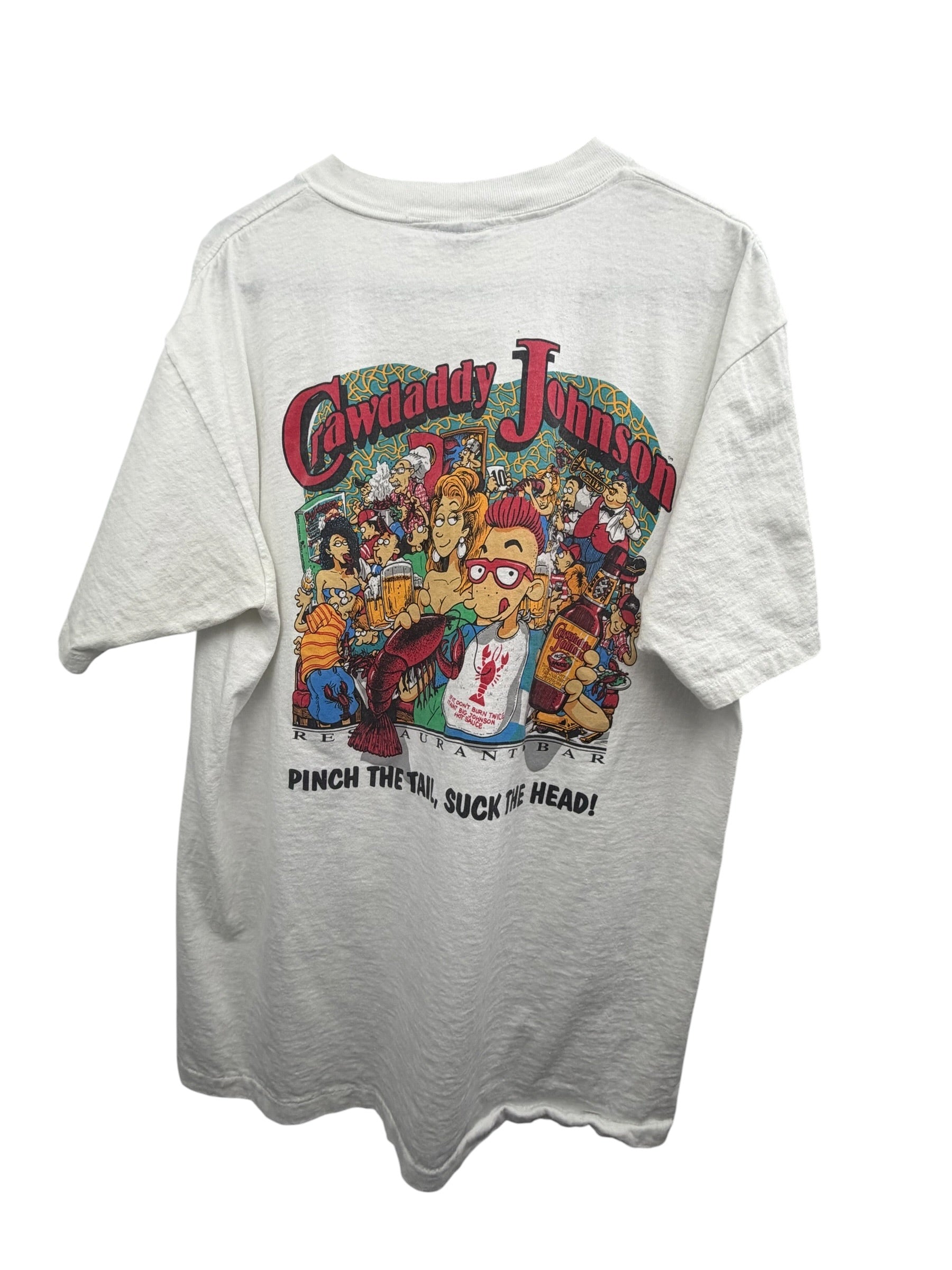 Vintage Big Johnson Crawdaddy Johnson Bar Humor T-Shirt