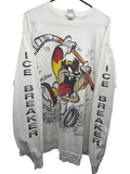 Vintage 1990s Looney Tunes Taz Ice Breaker Hockey Longsleeve