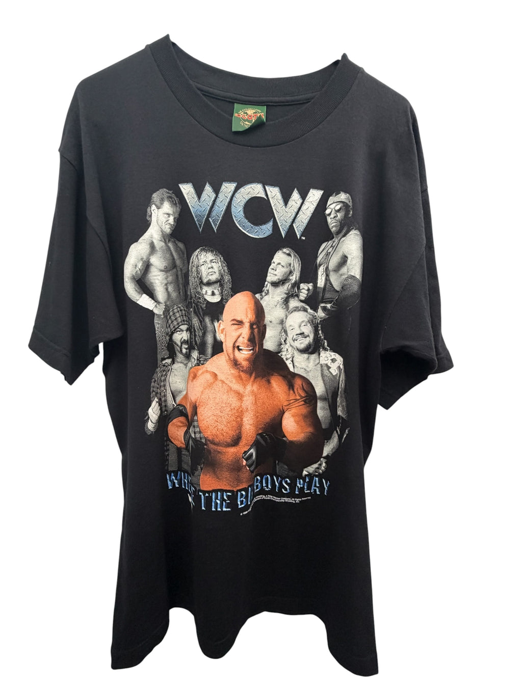 Vintage 1998 WCW Where The Big Boys Play Goldberg Ensemble T-Shirt