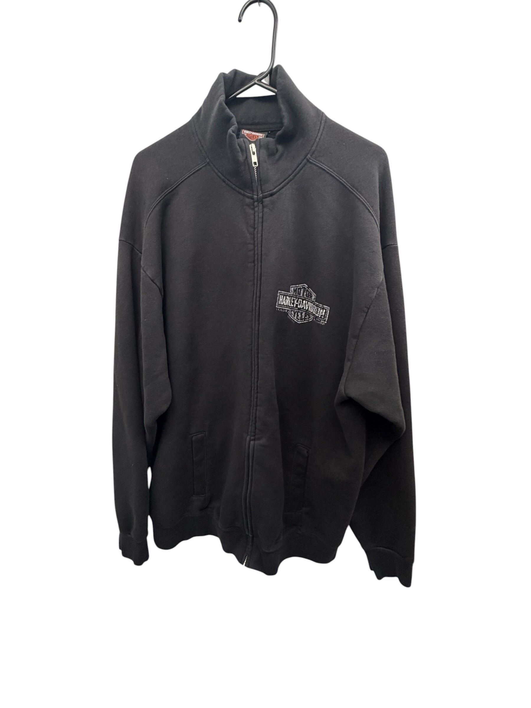 Harley Davidson Bar & Shield Full Zip Mock Neck Sweatshirt