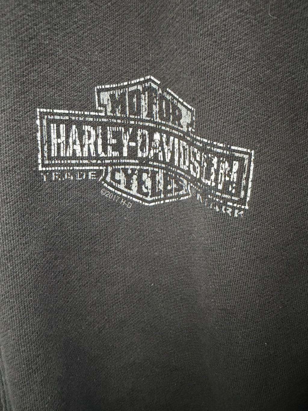 Harley Davidson Bar & Shield Full Zip Mock Neck Sweatshirt