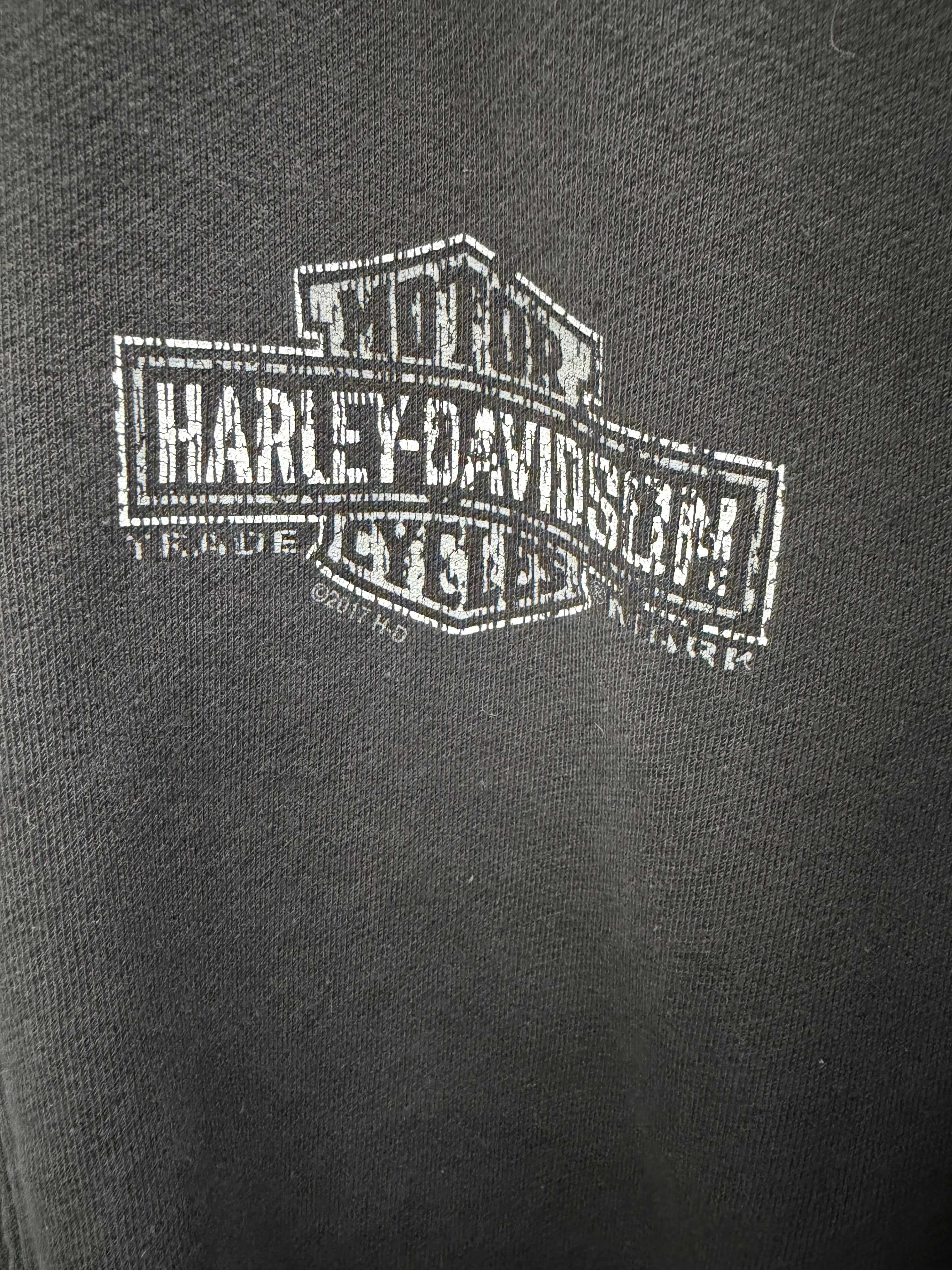 Harley Davidson Bar & Shield Full Zip Mock Neck Sweatshirt