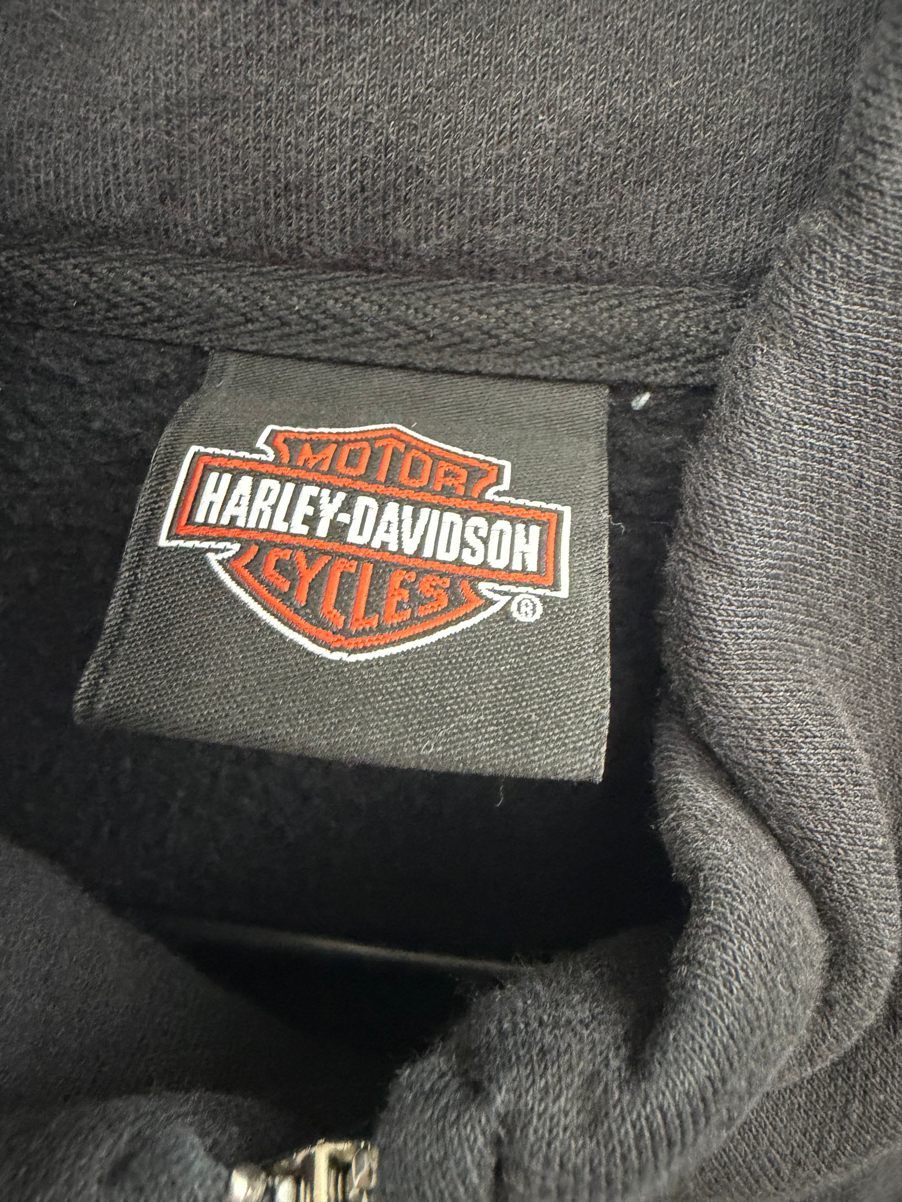 Harley Davidson Bar & Shield Full Zip Mock Neck Sweatshirt