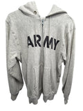 Vintage US Army Reverse Weave Style Full Zip Hoodie