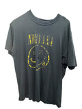 Golden Nirvana Smiley Face Graphic T-Shirt