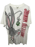 Vintage 1993 Warner Bros Bugs Bunny Mistletoe Maniac Graphic T’Shirt