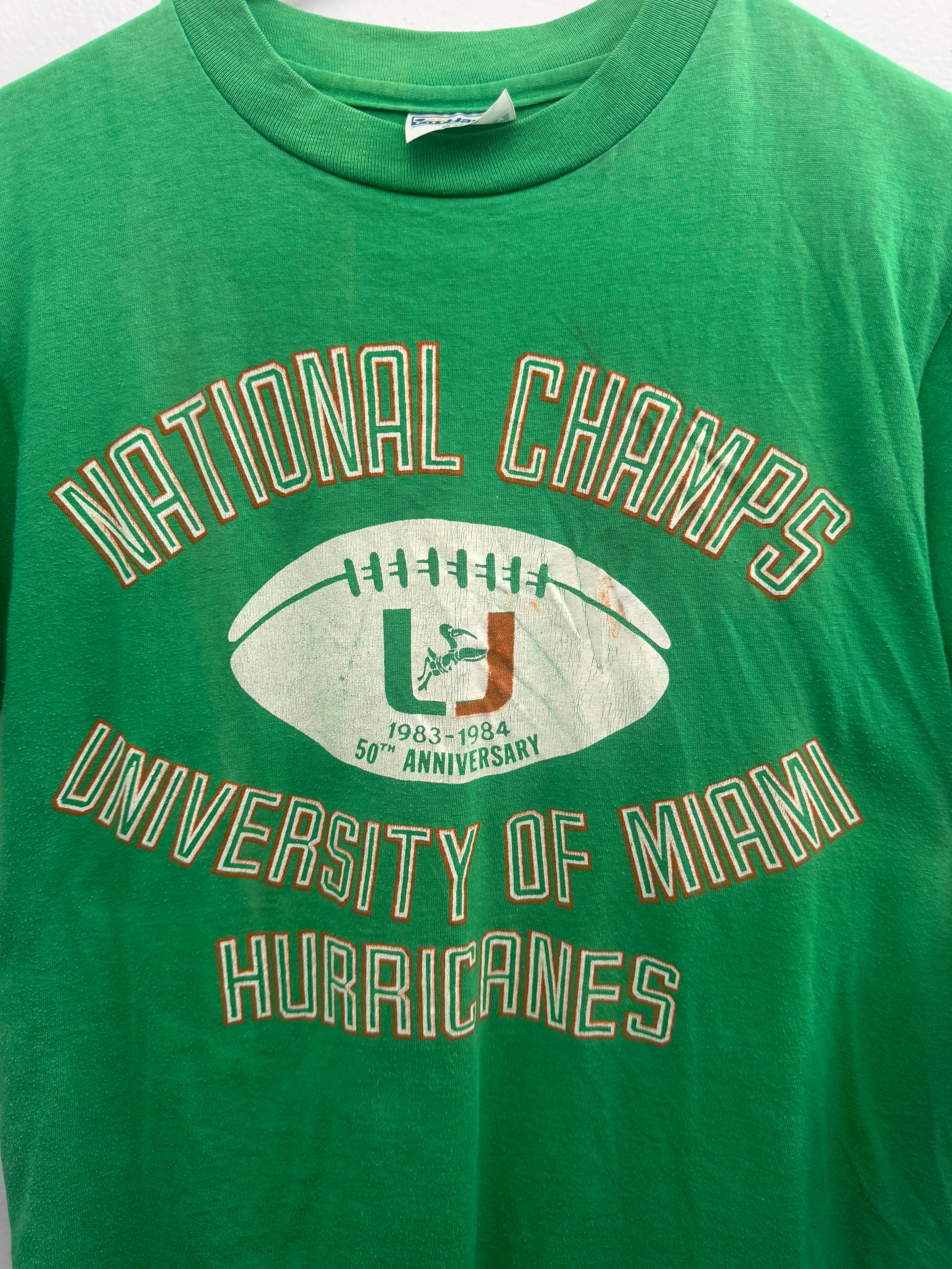 Vintage 1983-1984 University of Miami Hurricanes T-Shirt