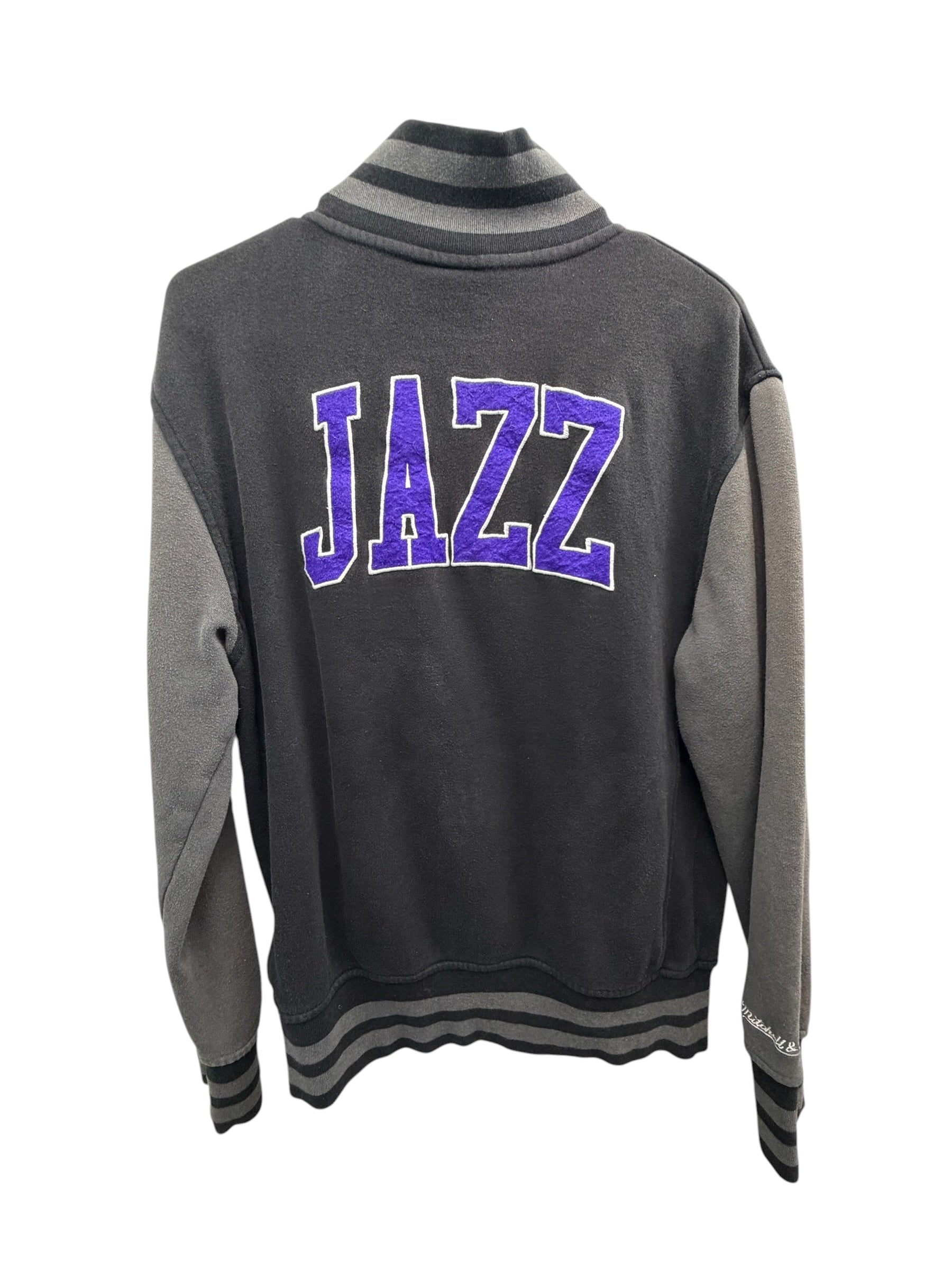 Mitchell & Ness Utah Jazz Hardwood Classics Full-Zip Varsity Jacket