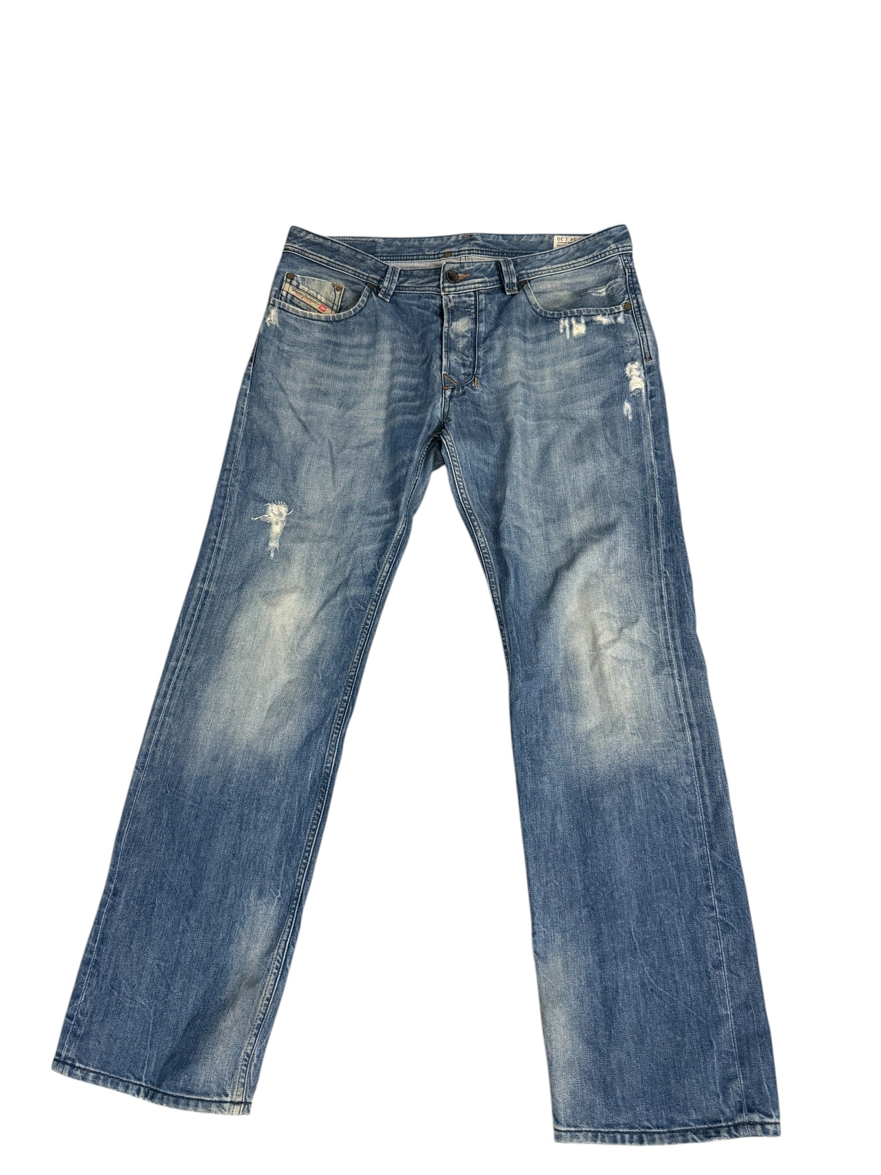 Diesel Larkee Regular-Straight Distressed Jeans 34x30