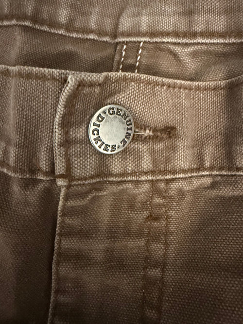 Dickies Men’s Brown Duck Canvas Carpenter Utility Work Pants