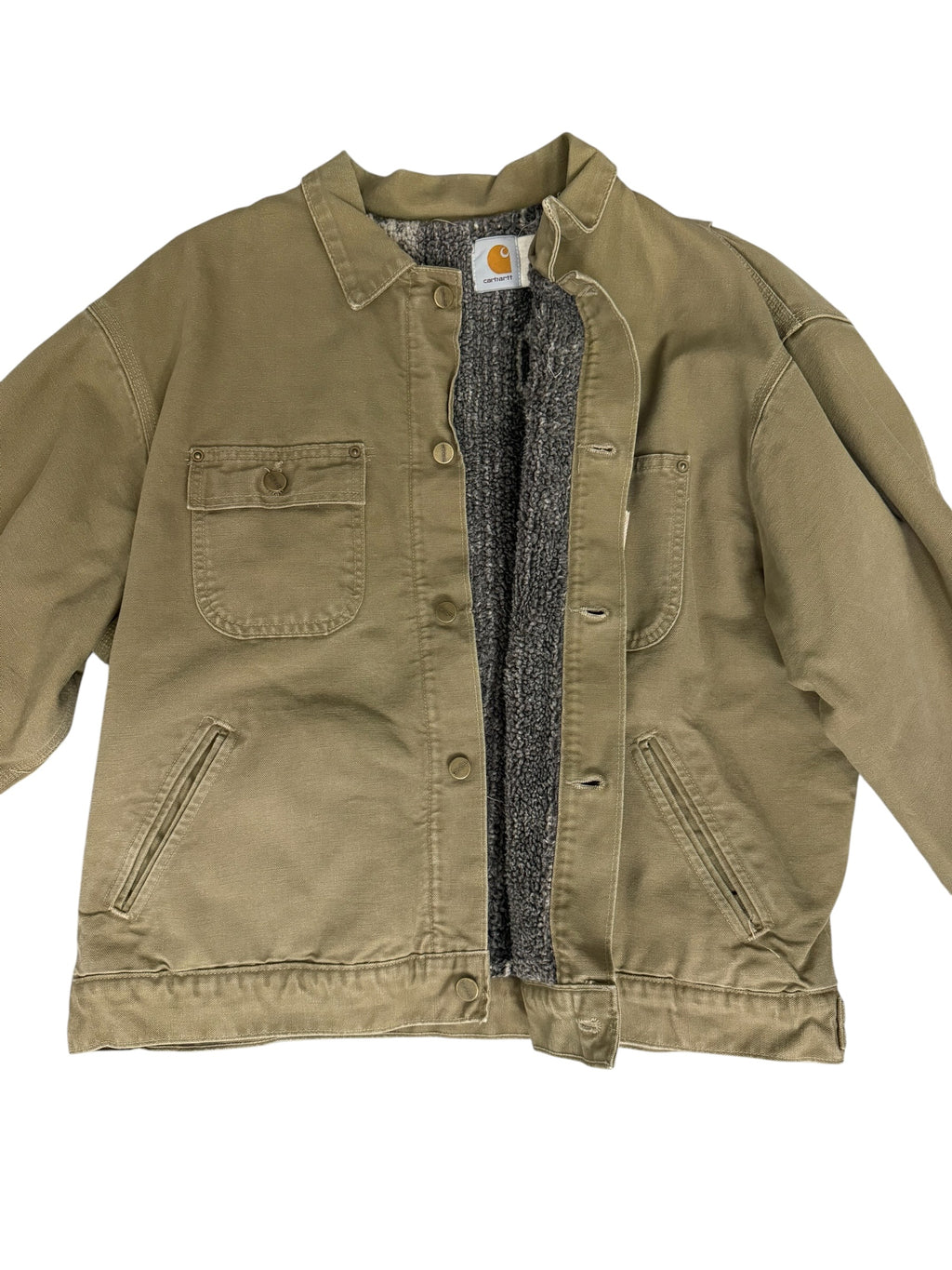 Vintage Carhartt Southwestern Aztec Blanket Lined Duck Canvas Jacket