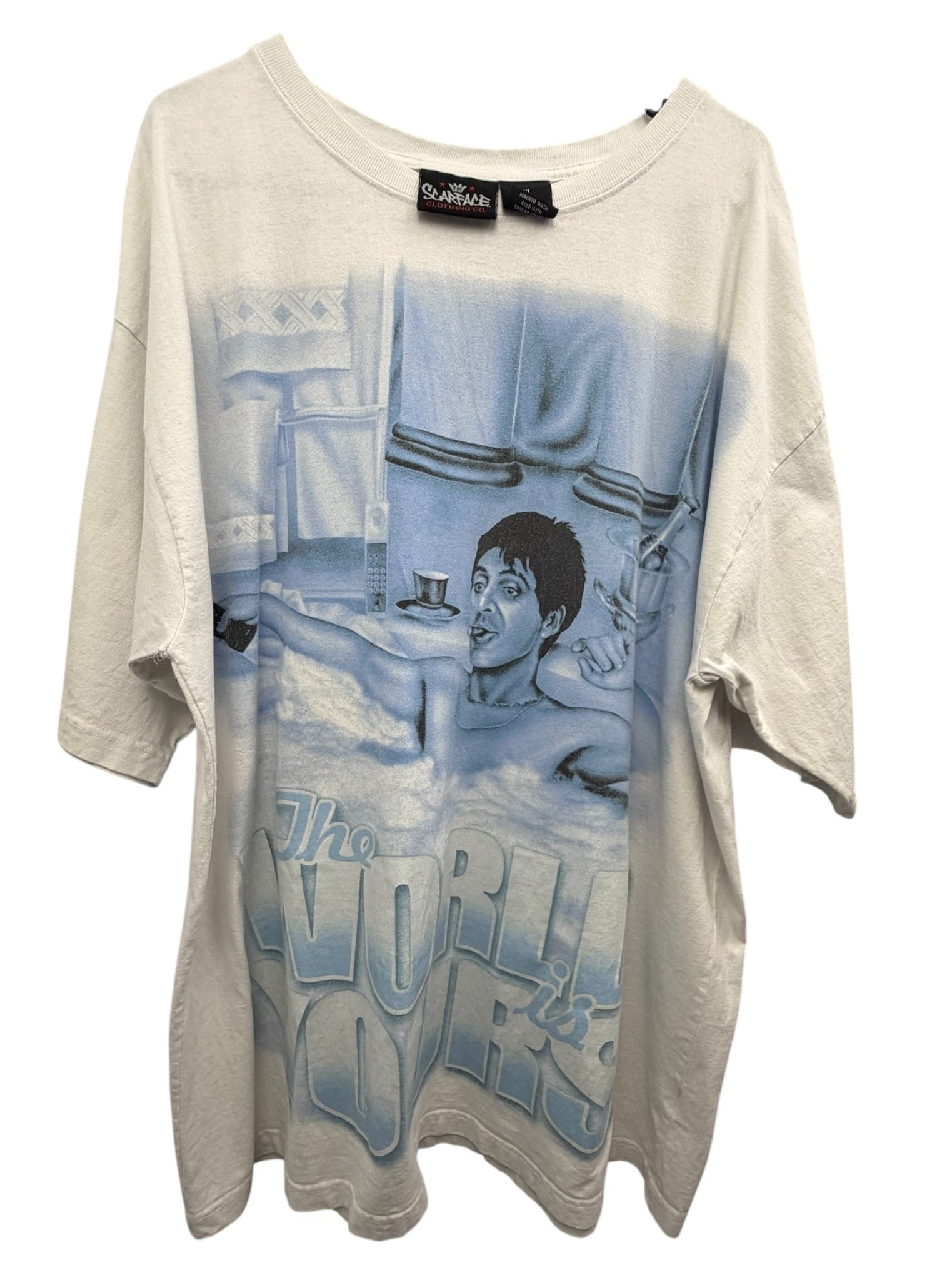 Scarface Clothing Co.Tony Montana The World Is Yours Vintage T-Shirt