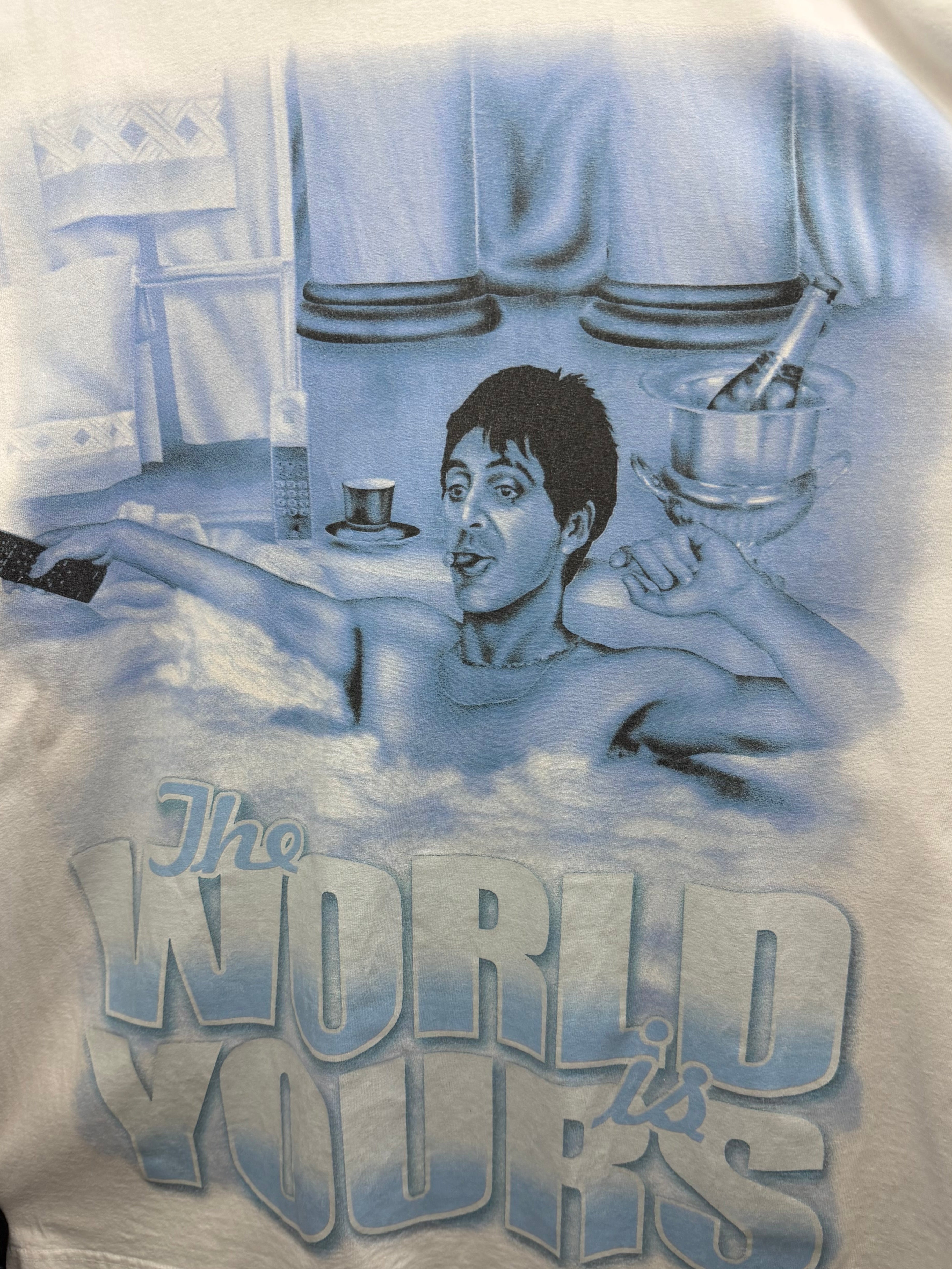 Scarface Clothing Co.Tony Montana The World Is Yours Vintage T-Shirt