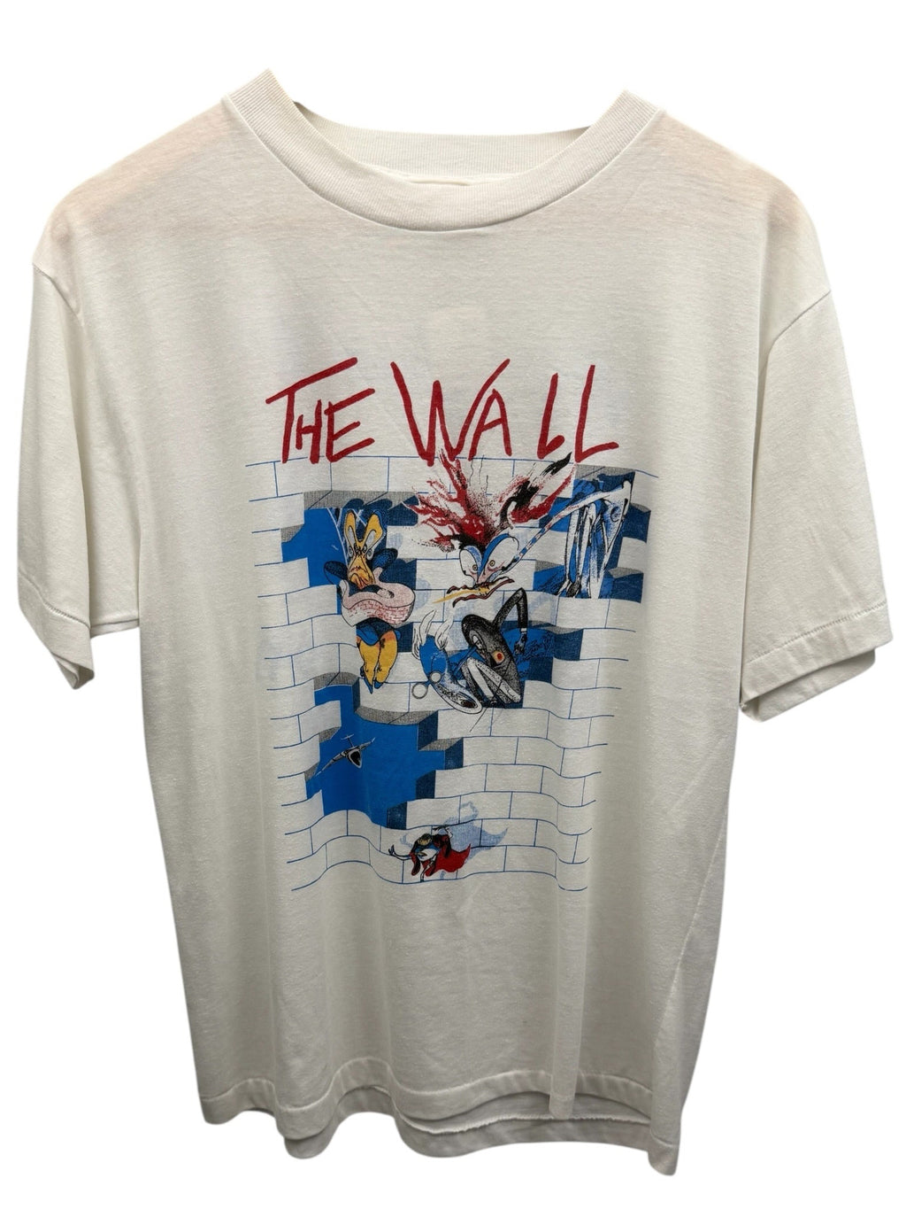 Vintage 1980s Pink Floyd The Wall Graphic T-Shirt