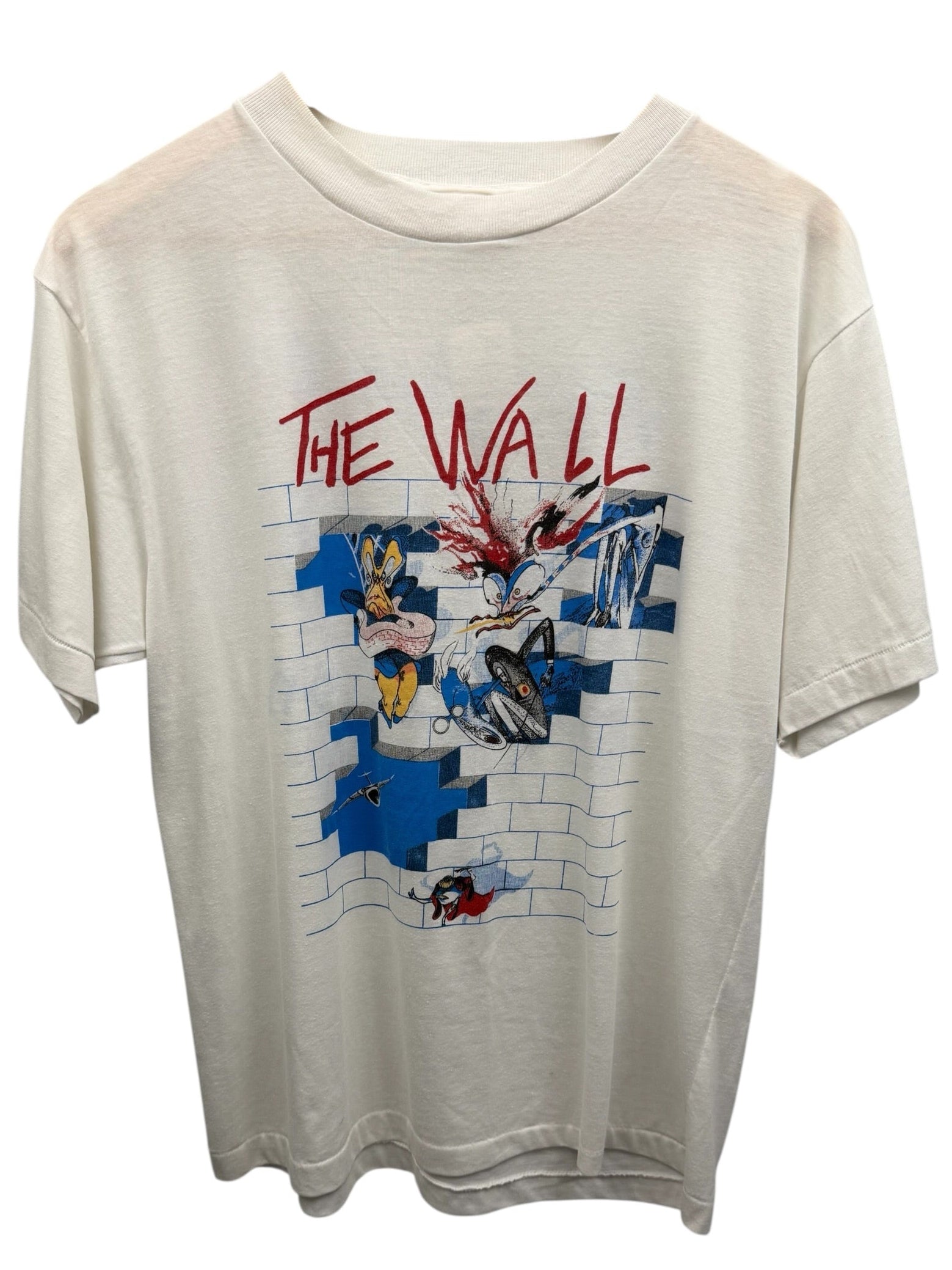 Vintage 1980s Pink Floyd The Wall Graphic T-Shirt