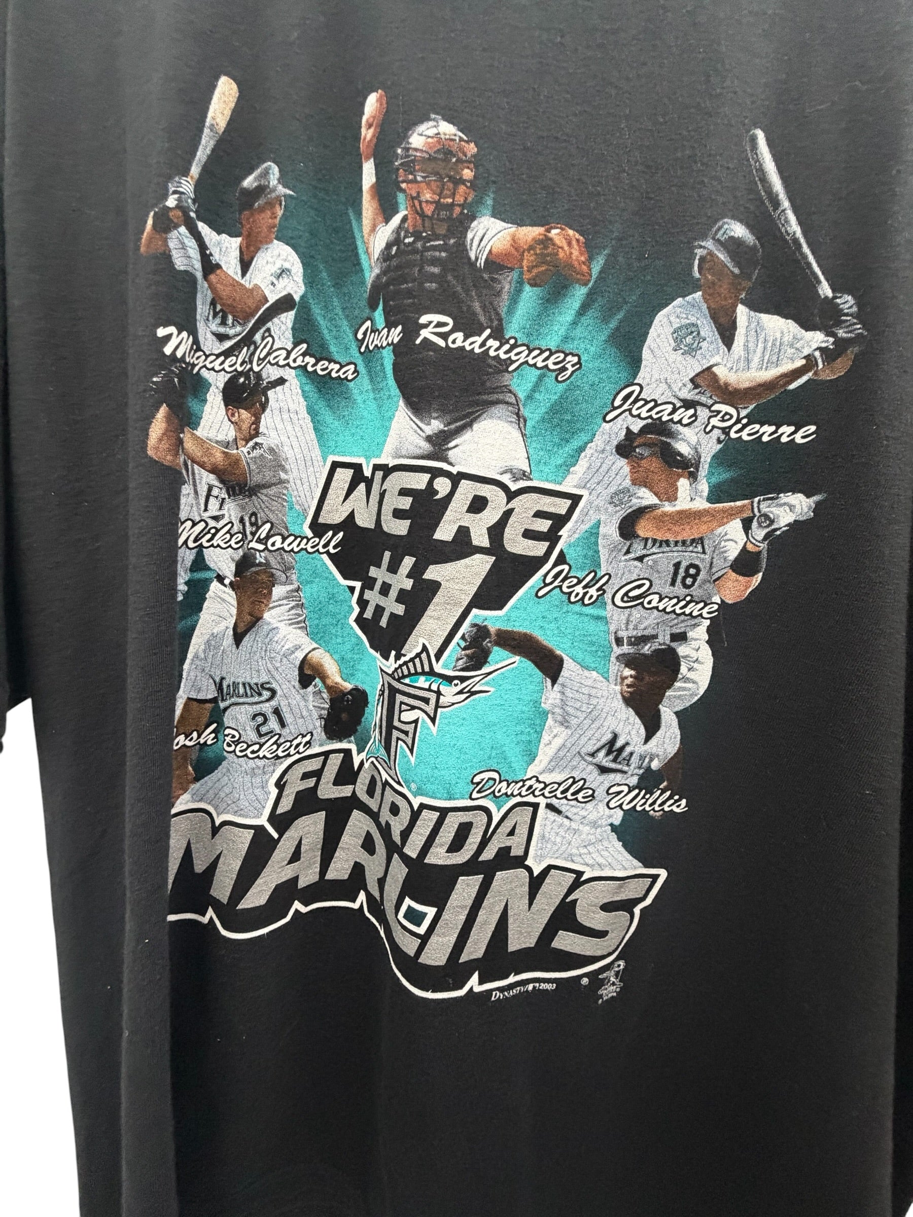 Vintage 2003 Florida Marlins
We're #1 MLB World Series
Championship T-Shirt